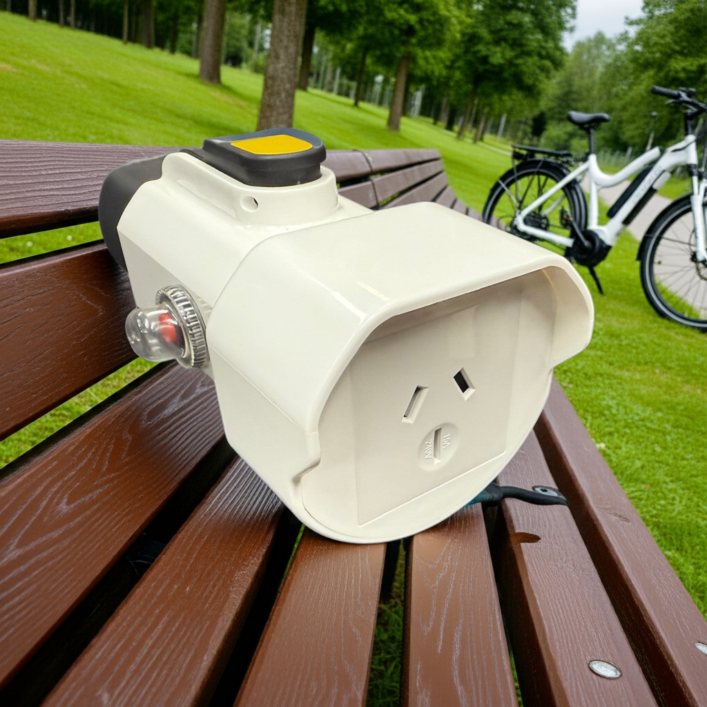 Dave Portable - C2L - Charger to Load - Type 2 EV Charger Male Plug to AUS/NZ 15 Amp Outlet with circuit breaker